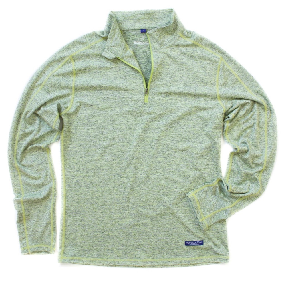 Performance 1/4 Zip in Green